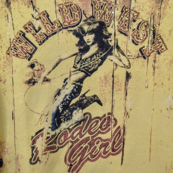 Vintage Y2K Skinny Minnie Rodeo Girl Top - Picture 2 of 8